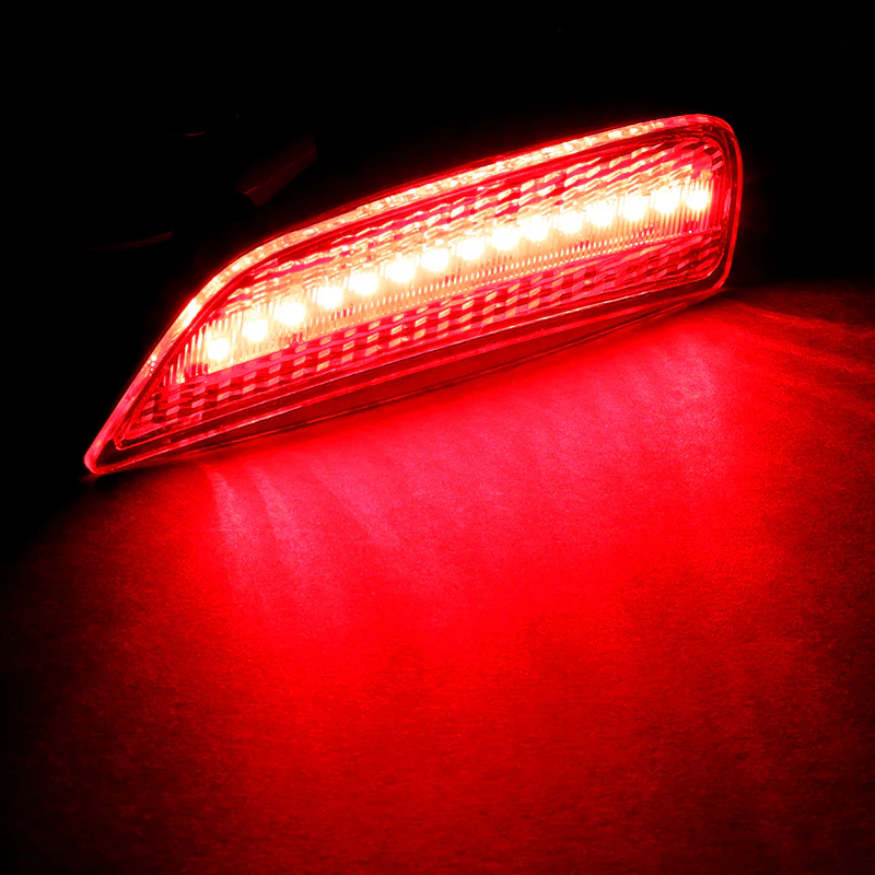 For 2016–2021 Mazda MX5 Miata Red LED Turn Signal Rear Side Marker Lights -Clear Lens - Image 5