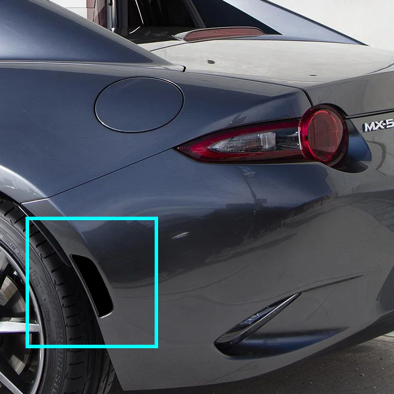 For 2016–2021 Mazda MX5 Miata Red LED Turn Signal Rear Side Marker Lights -Smoked Lens - Image 5