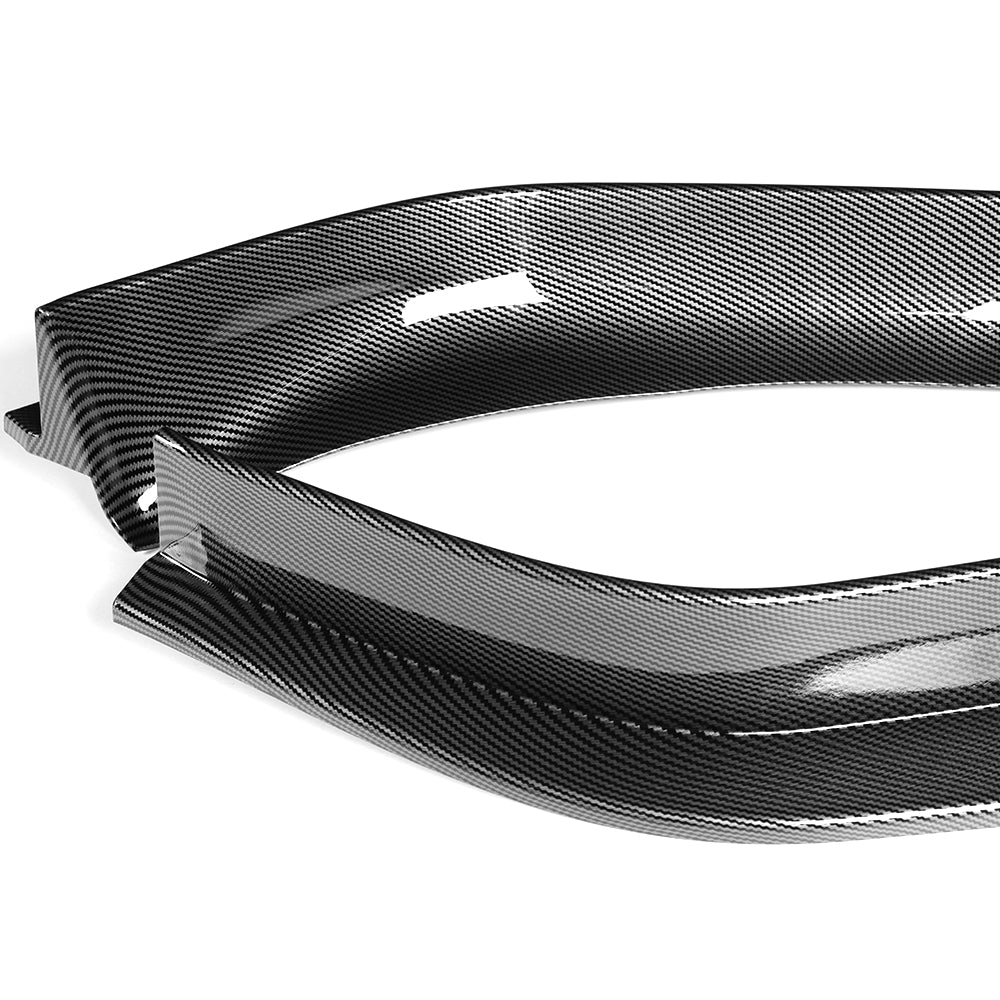 For 2016 - 2021 Tesla Model X Front Bumper Splitter Spoiler Lip 5PCS -Carbon Fiber Look - Image 3