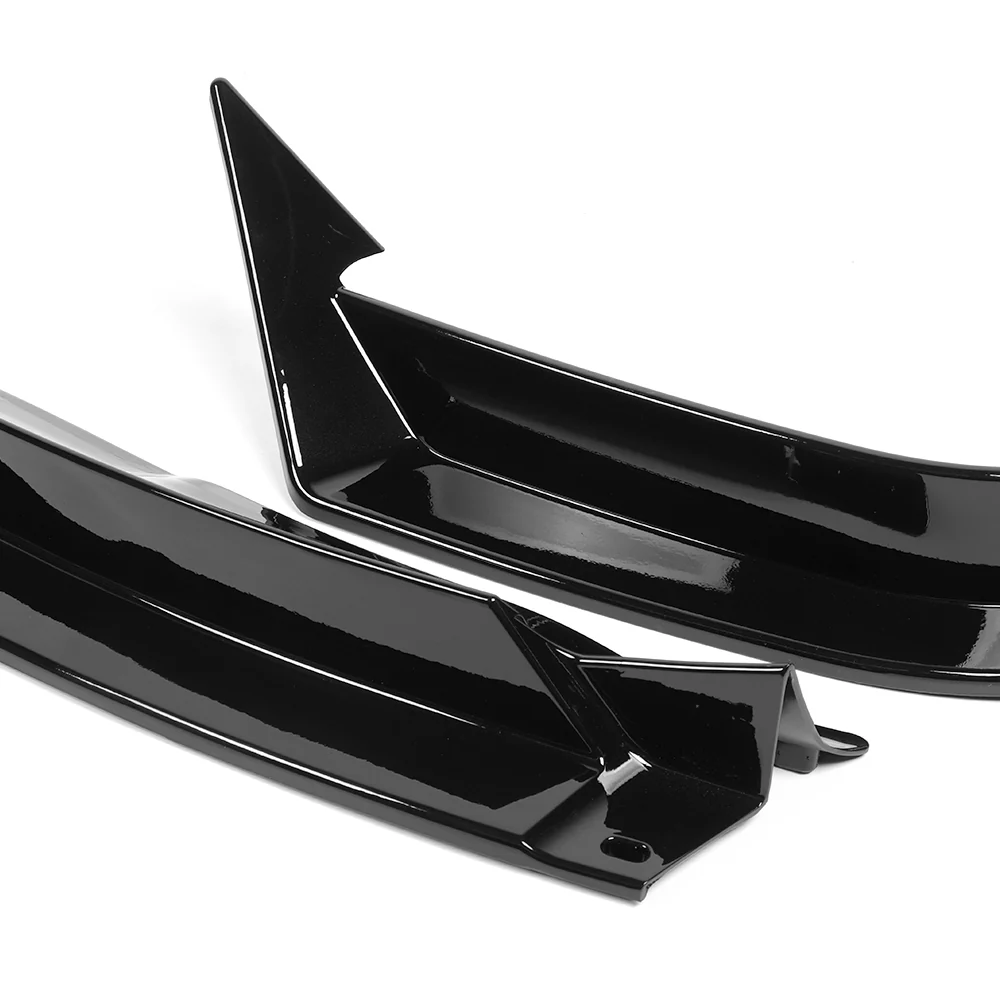 For 2016 - 2021 Tesla Model X Front Bumper Splitter Spoiler Lip 5PCS -Painted Black - Image 5