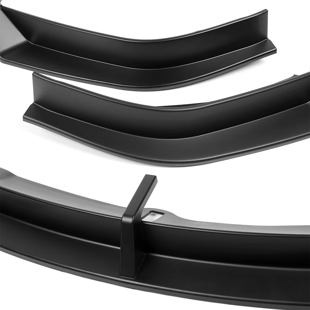 For 2016 - 2021 Tesla Model X Front Bumper Splitter Spoiler Lip 5PCS -Unpainted Matte Black - Image 4