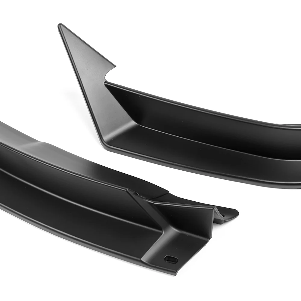 For 2016 - 2021 Tesla Model X Front Bumper Splitter Spoiler Lip 5PCS -Unpainted Matte Black - Image 5