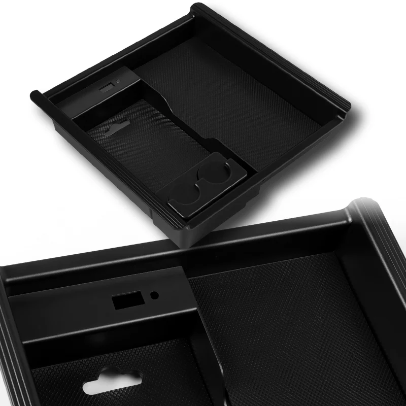 For 2016 - 2021 Toyota Tacoma Center Console Organizer Tray Armrest Storage Box - Image 6