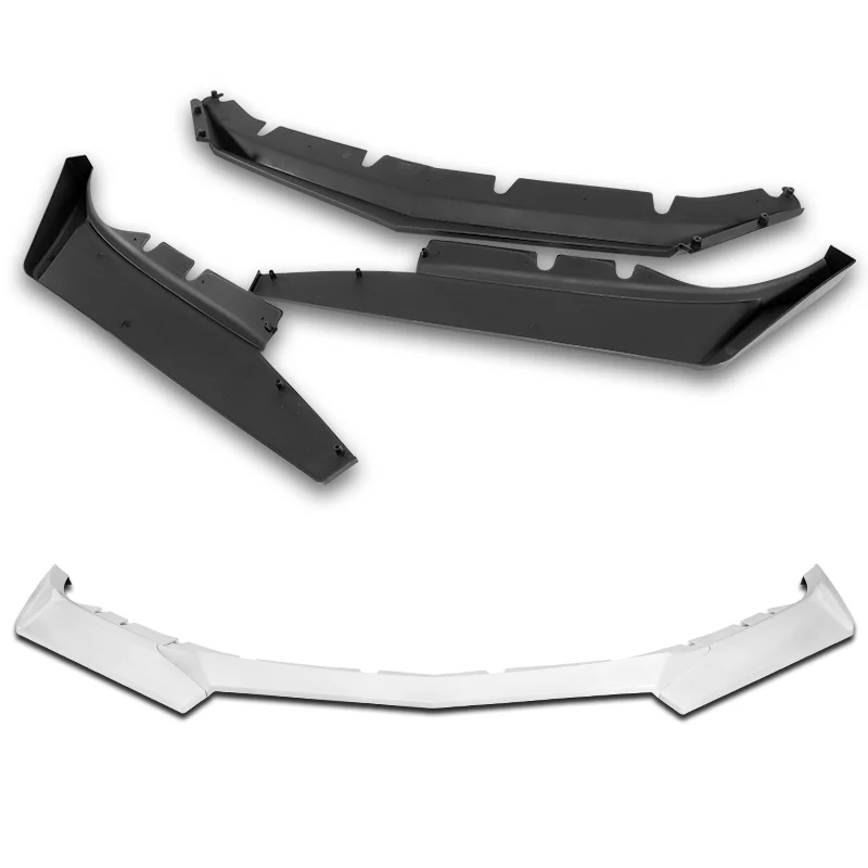 For 2016-2024 Chevy Camaro 1LE-Style Painted White Front Bumper Splitter Spoiler Lip 3PCS - Image 4