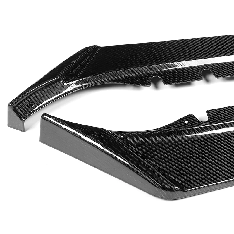 For 2016-2024 Chevy Camaro 1LE-Style Carbon Fiber Front Bumper Splitter Spoiler Lip 3PCS - Image 2