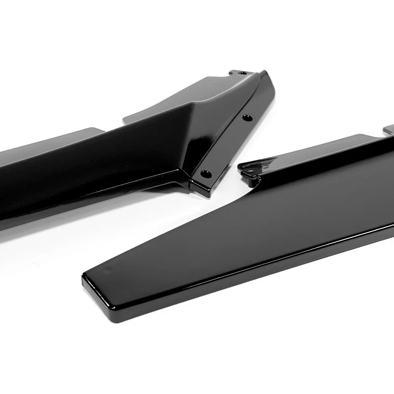 For 2016-2024 Chevy Camaro 1LE-Style Painted Black Front Bumper Splitter Spoiler Lip 3PCS - Image 2