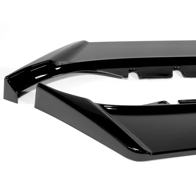 For 2016-2024 Chevy Camaro 1LE-Style Painted Black Front Bumper Splitter Spoiler Lip 3PCS - Image 3