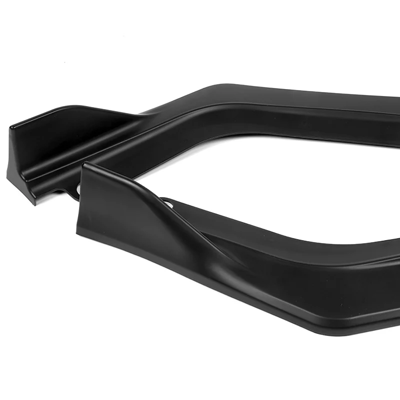 For 2022-2024 Honda Civic Sedan 11Th Matte Black Front Bumper Splitter Spoiler Lip 3PCS - Image 3