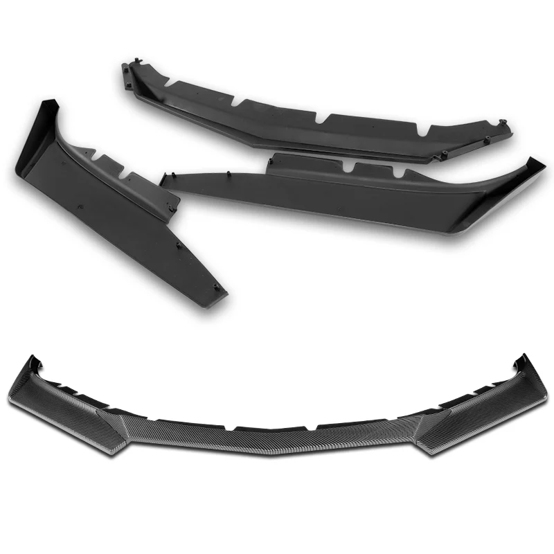 For 2016-2024 Chevy Camaro 1LE-Style Carbon Look Front Bumper Splitter Spoiler Lip 3PCS - Image 4