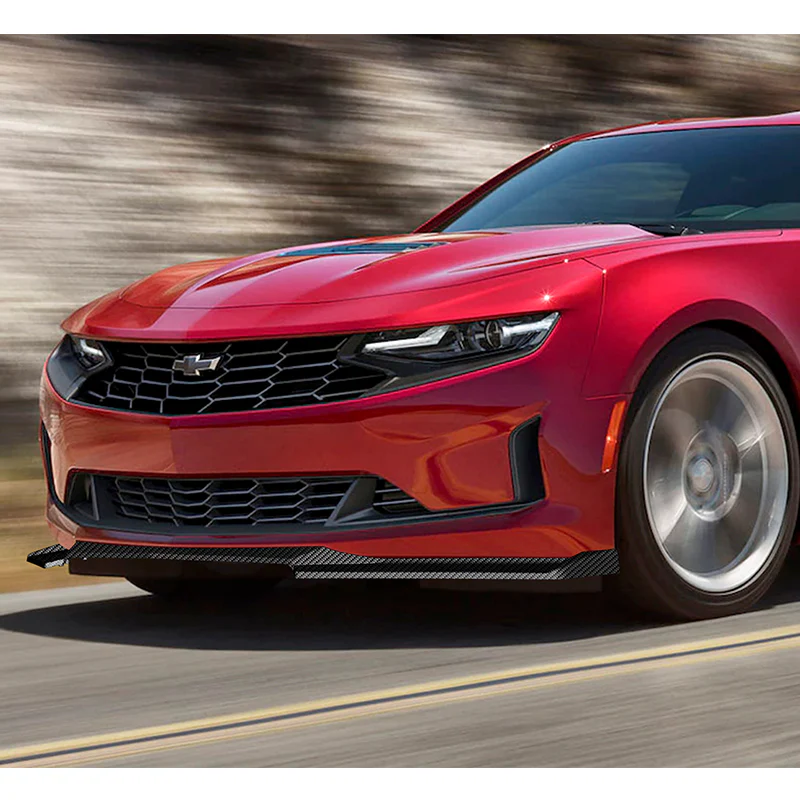 For 2016-2024 Chevy Camaro 1LE-Style Carbon Look Front Bumper Splitter Spoiler Lip 3PCS - Image 5