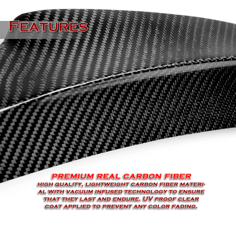 For 2013-2018 BMW 330i 335i 340i 320i Real Carbon Fiber Rear Trunk Spoiler Wing - Image 4