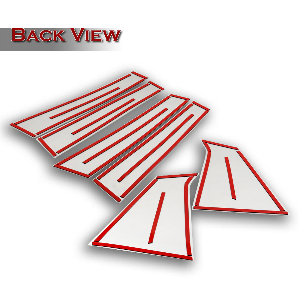 For 2016 - 2025 Chevrolet Chevy Malibu Mirror Chrome Exterior Stainless Car Window Door Pillar Trim 6-PCS - Image 3