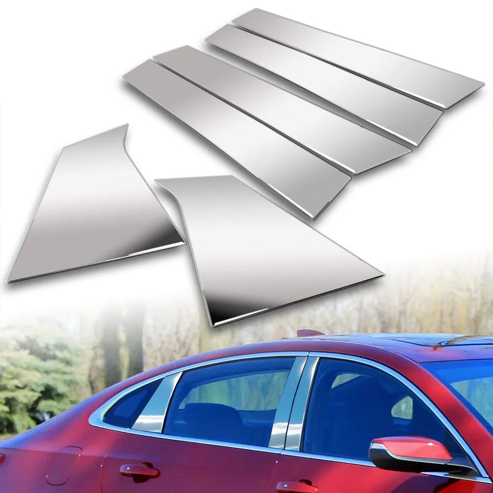 For 2016 - 2025 Chevrolet Chevy Malibu Mirror Chrome Exterior Stainless Car Window Door Pillar Trim 6-PCS - Image 5