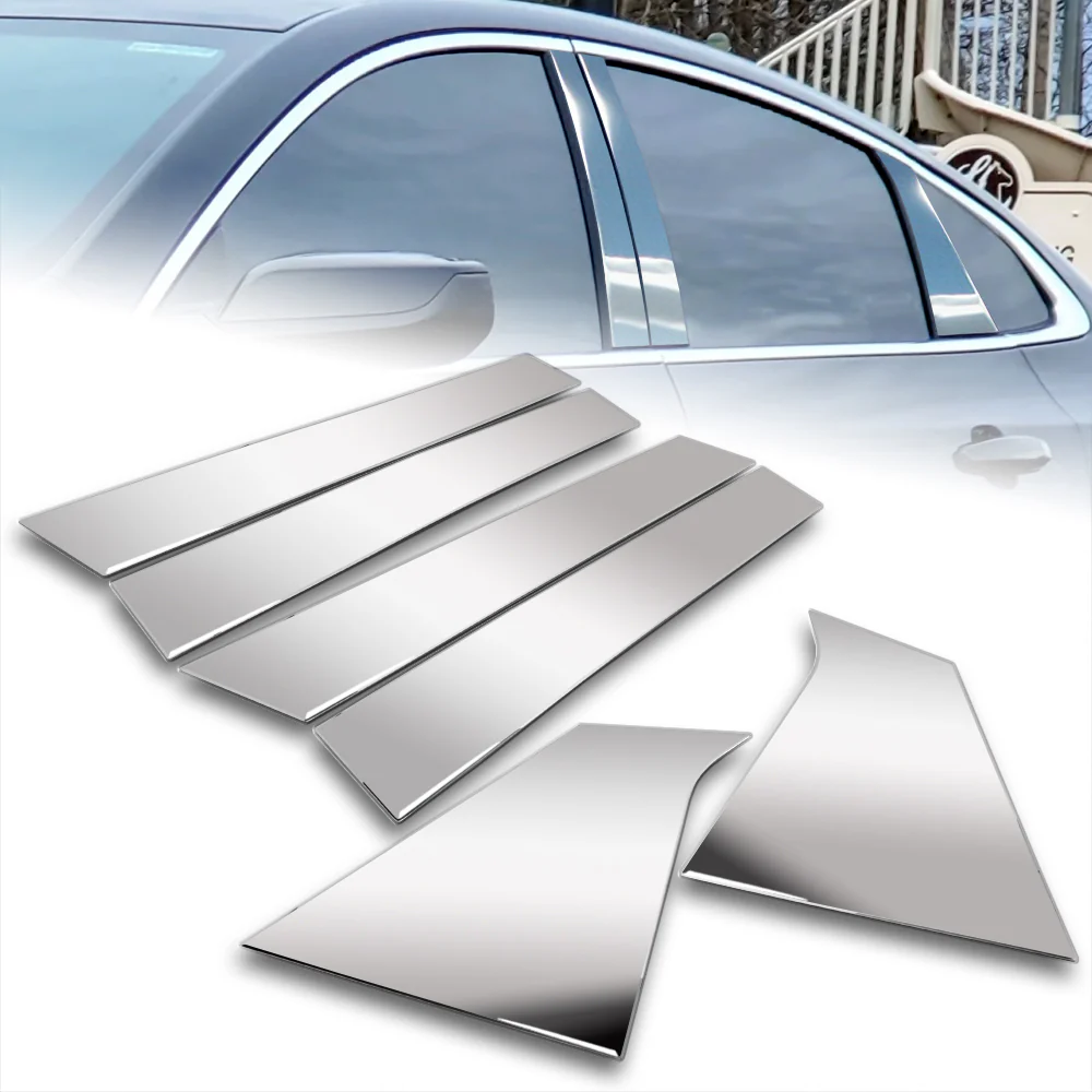 For 2016 - 2025 Chevrolet Chevy Malibu Mirror Chrome Exterior Stainless Car Window Door Pillar Trim 6-PCS - Image 7