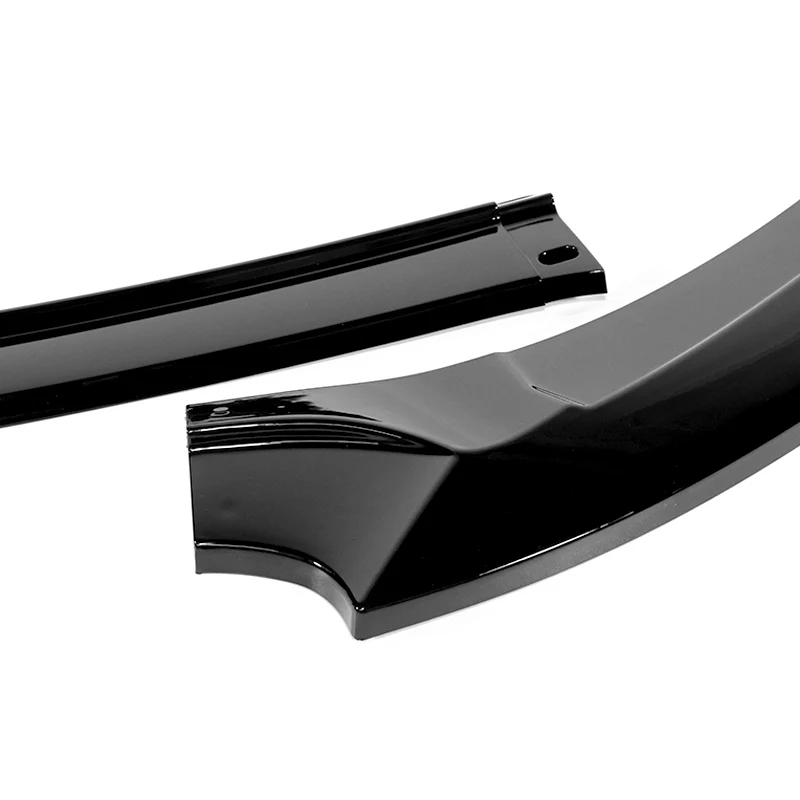 For 2017-2019 Corolla SE XSE GT-Style 3-PCS  Painted Black Front Bumper Spoiler Lip - Image 2