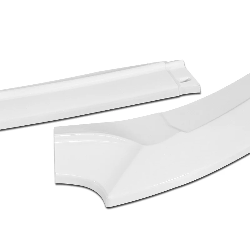 For 2017-2019 Corolla SE XSE GT-Style 3-PCS Painted White Front Bumper Spoiler Lip - Image 2