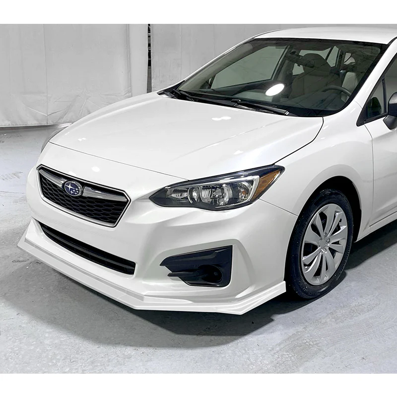 For 2017-2019 Subaru Impreza ST-Style Painted White Front Bumper Splitter Spoiler Lip 3PCS - Image 5