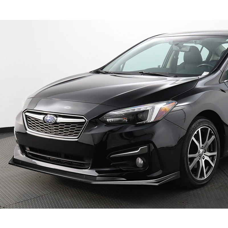 For 2017-2019 Subaru Impreza ST-Style Painted Black Front Bumper Splitter Spoiler Lip 3PCS - Image 5