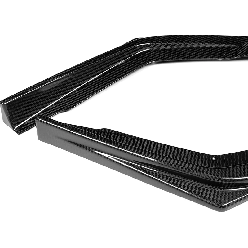 For 2017-2019 Subaru Impreza ST-Style Real Carbon Fiber Front Bumper Splitter Spoiler Lip 3PCS - Image 3