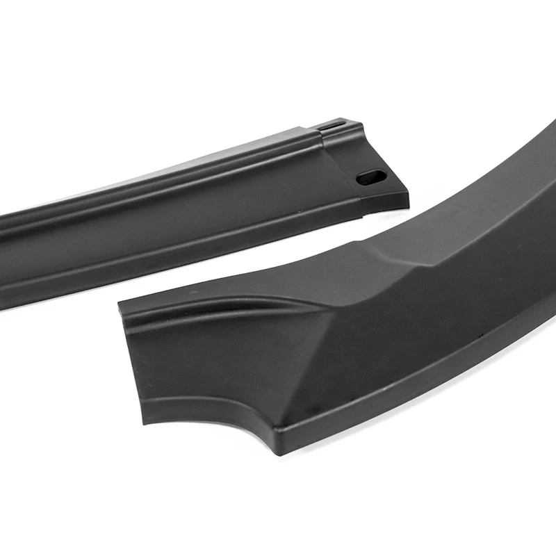 For 2017-2019 Toyota Corolla SE XSE GT-Style 3-PCS Matt Black Front Bumper Spoiler Lip - Image 2