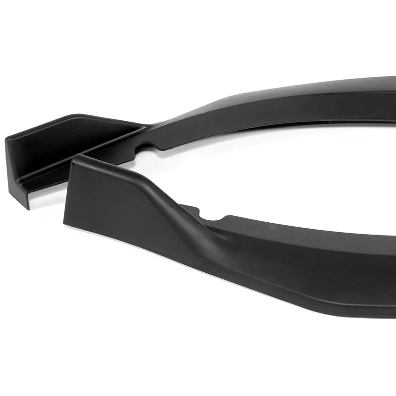 For 2017-2019 Toyota Corolla SE XSE GT-Style 3-PCS Matt Black Front Bumper Spoiler Lip - Image 3
