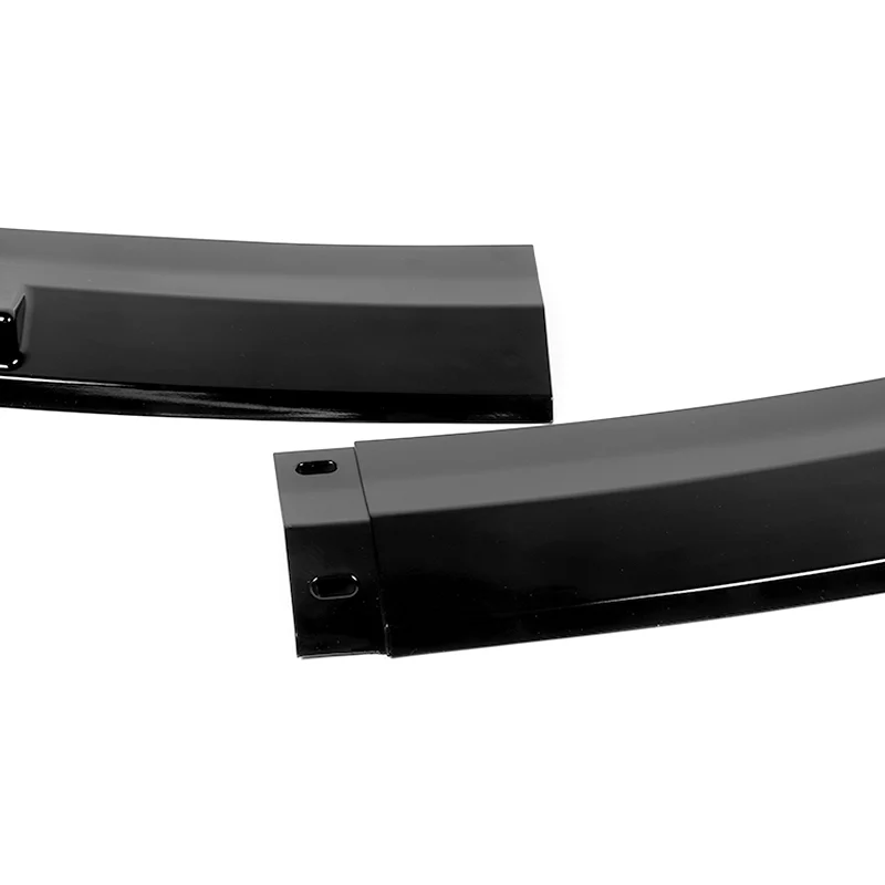 For 2017-2020 BMW 5-Series G30 M-Sport Painted Black Front Bumper Splitter Spoiler Lip 3PCS - Image 2