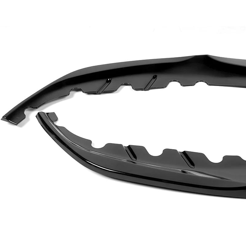 For 2017-2020 BMW 5-Series G30 M-Sport Painted Black Front Bumper Splitter Spoiler Lip 3PCS - Image 3