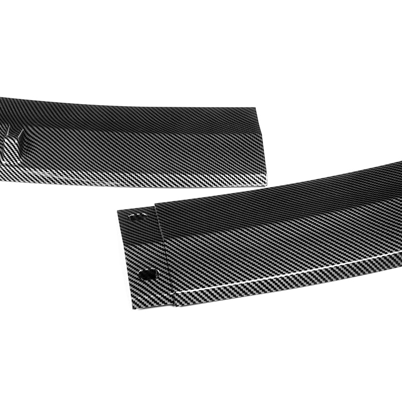 For 2017-2020 BMW 5-Series G30 M-Sport Carbon Look Front Bumper Splitter Spoiler Lip 3PCS - Image 2