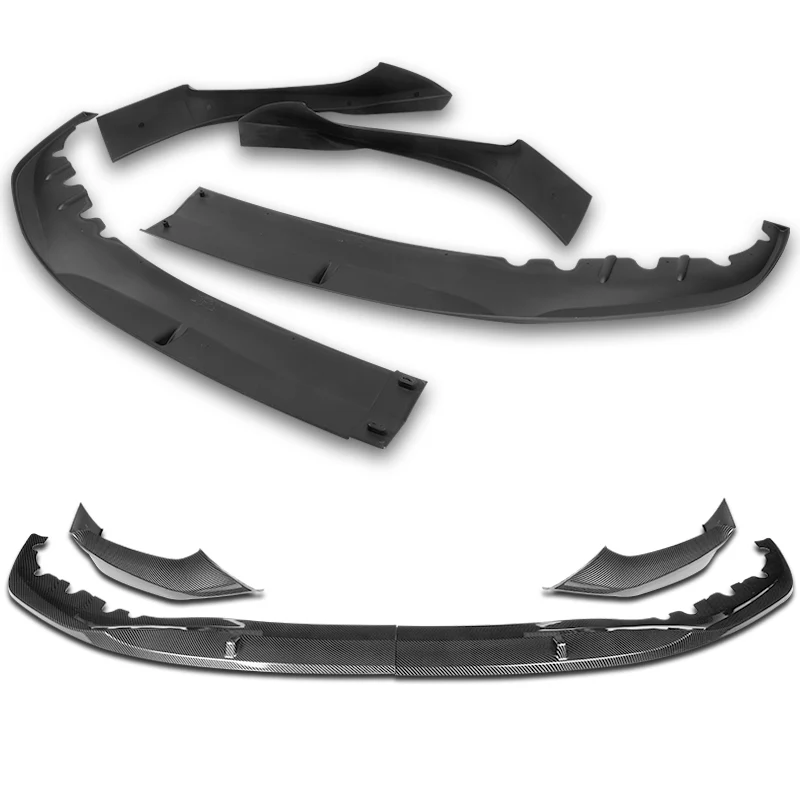 For 2017-2020 BMW 5-Series G30 M-Sport Carbon Look Front Bumper Splitter Spoiler Lip 3PCS - Image 4