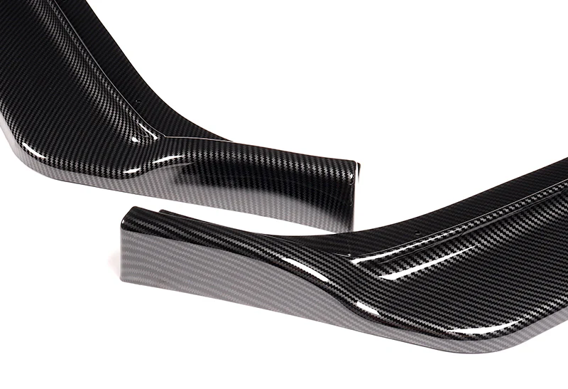 For 2017-2020 Subaru BRZ JDM CS-Style Carbon Look Front Bumper Body Spoiler Lip 3 pcs - Image 2