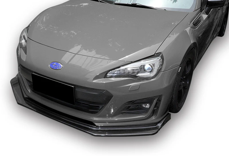 For 2017-2020 Subaru BRZ JDM CS-Style Carbon Look Front Bumper Body Spoiler Lip 3 pcs - Image 5