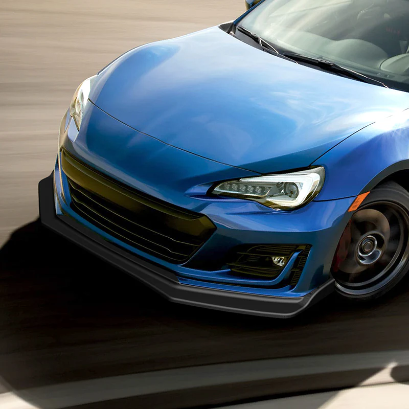 For 2017-2020 Subaru BRZ JDM CS-Style Matte Black Front Bumper Body Spoiler Lip 3 pcs - Image 5
