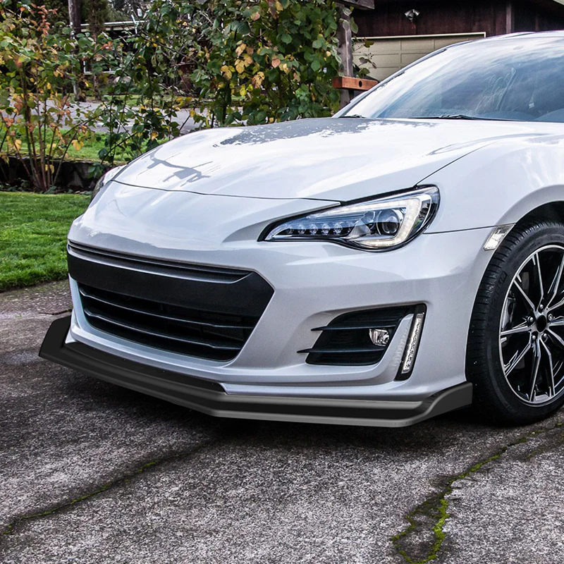 For 2017-2020 Subaru BRZ JDM CS-Style Matte Black Front Bumper Body Spoiler Lip 3 pcs with Phone Neck Strap - Image 7