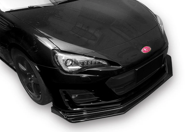 For 2017-2020 Subaru BRZ JDM CS-Style Painted Black Front Bumper Body Spoiler Lip 3 pcs with Phone Neck Strap - Image 6