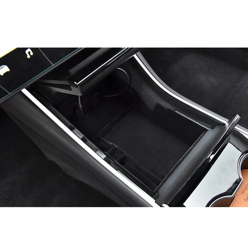 For 2017 - 2020 Tesla Model 3 Center Console Organizer Tray Armrest Storage Box - Image 6