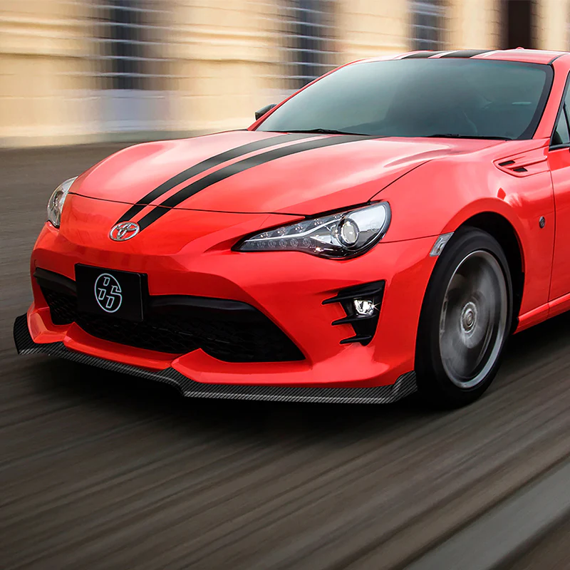 For 2017-2020 Toyota 86 JDM Carbon Style CS-Style Front Bumper Body Spoiler Lip - Image 5