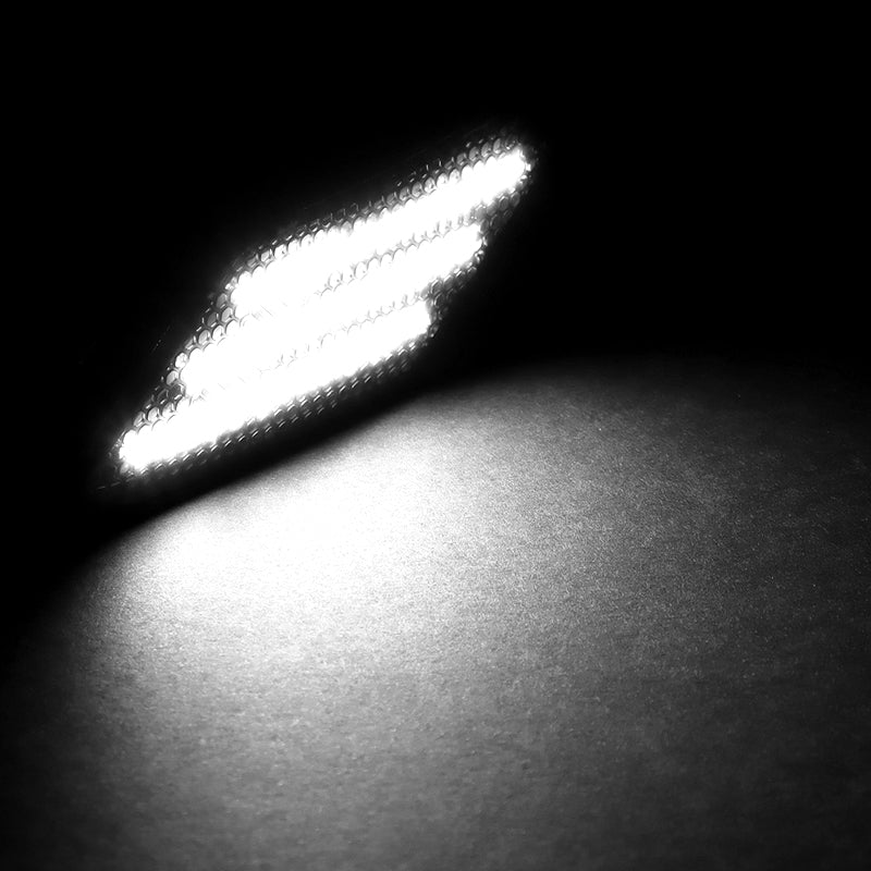 For 2013–2020 Subaru BRZ Scion FR-S White LED Turn Signal Bumper Side Marker Lights -Smoked Lens - Image 4