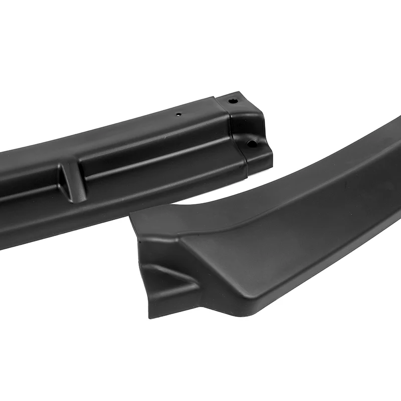 For 2017-2021 Honda Civic Si Coupe Sedan 3-PCS Matt Black Front Bumper Splitter Spoiler Lip - Image 2
