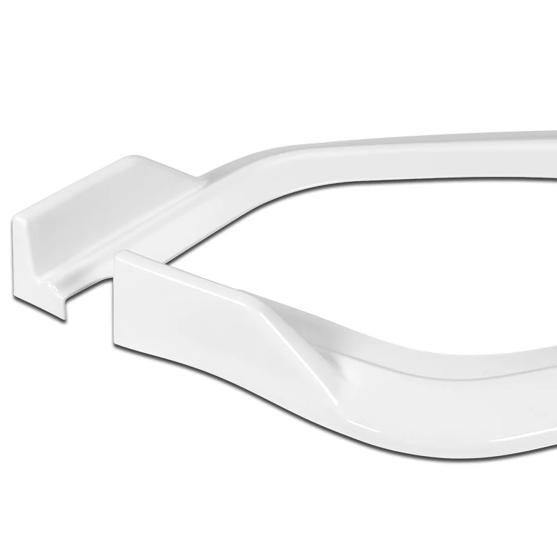 For 2017-2021 Honda Civic Si Coupe Sedan 3-PCS Painted White Front Bumper Spoiler Lip - Image 3