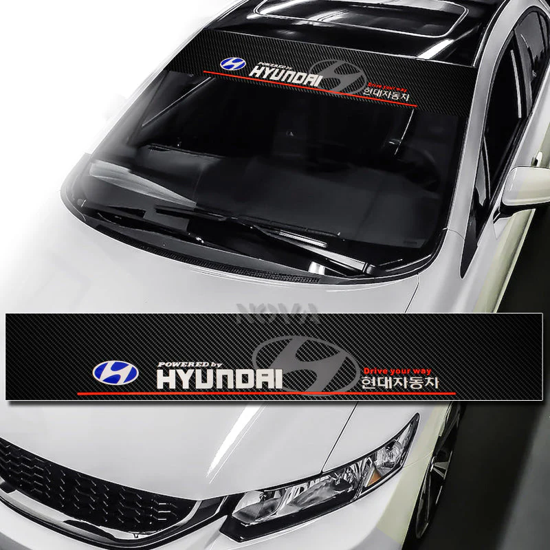 For 2017-2022 Hyundai IONIQ STP-Style Matte Black 3-Piece Front Bumper Body Spoiler Splitter Lip Kit with Windshield Banner Combo - Image 4