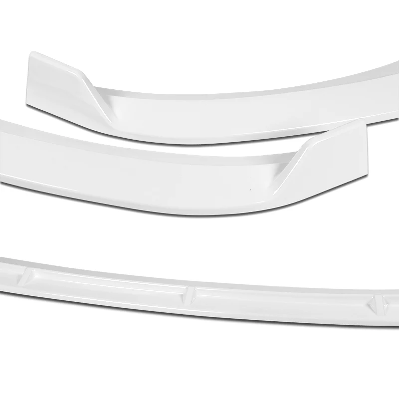 For 2017-2022 Hyundai IONIQ STP-Style Painted White 3-Piece Front Bumper Body Spoiler Splitter Lip Kit - Image 3