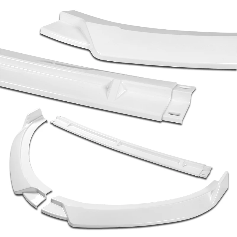 For 2017-2022 Hyundai IONIQ STP-Style Painted White 3-Piece Front Bumper Body Spoiler Splitter Lip Kit - Image 5