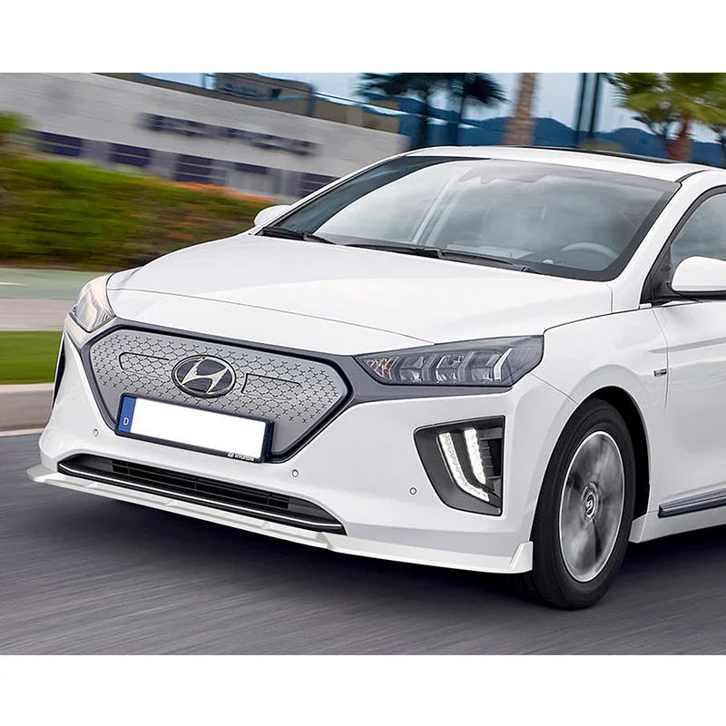For 2017-2022 Hyundai IONIQ STP-Style Painted White 3-Piece Front Bumper Body Spoiler Splitter Lip Kit - Image 7