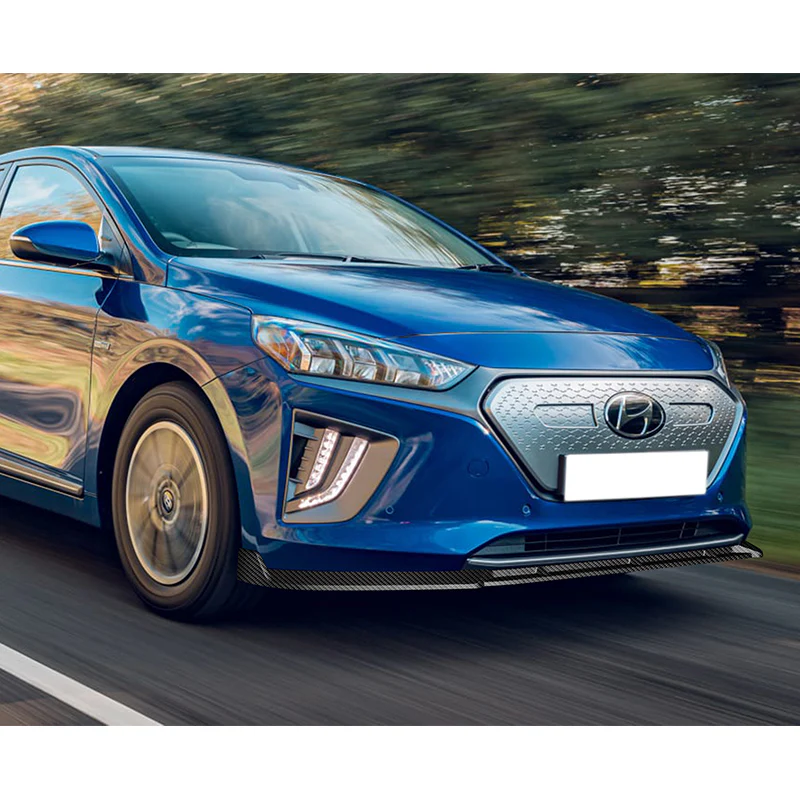 For 2017-2022 Hyundai IONIQ STP-Style Real Carbon Fiber 3-Piece Front Bumper Body Spoiler Splitter Lip Kit - Image 7
