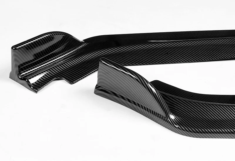 For 2017-2022 Infiniti Q60 Coupe 2DR Carbon Look Style Front Bumper Splitter Spoiler Lip 3PCS - Image 3