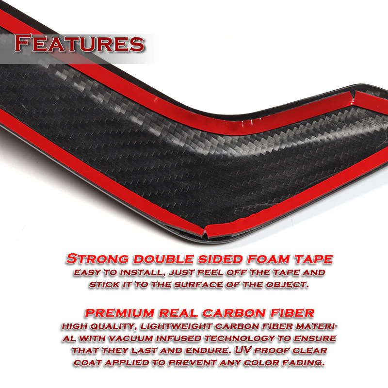 For 2017 – 2022 Infiniti Q60 Coupe Side Sport Fender Vent Garnish Trim -Real Carbon Fiber - Image 3
