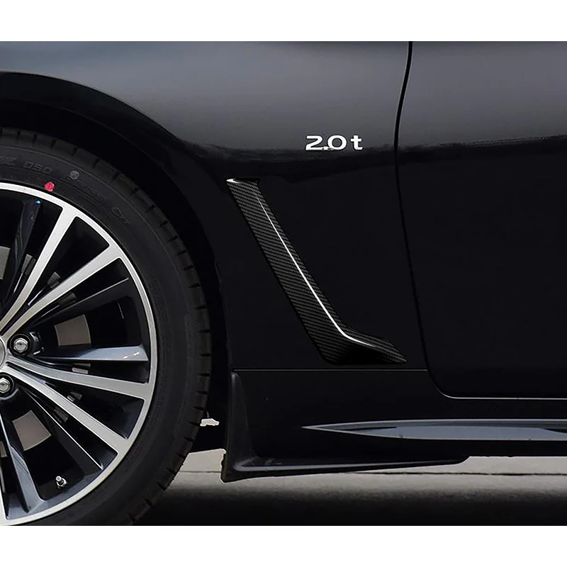 For 2017 – 2022 Infiniti Q60 Coupe Side Sport Fender Vent Garnish Trim -Real Carbon Fiber - Image 7