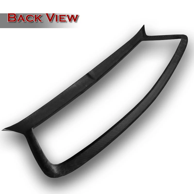 For 2017 - 2022 Infiniti Q60 Real Carbon Fiber Front Bumper Grille Grill Outline Trim Overlay Cover - Image 4