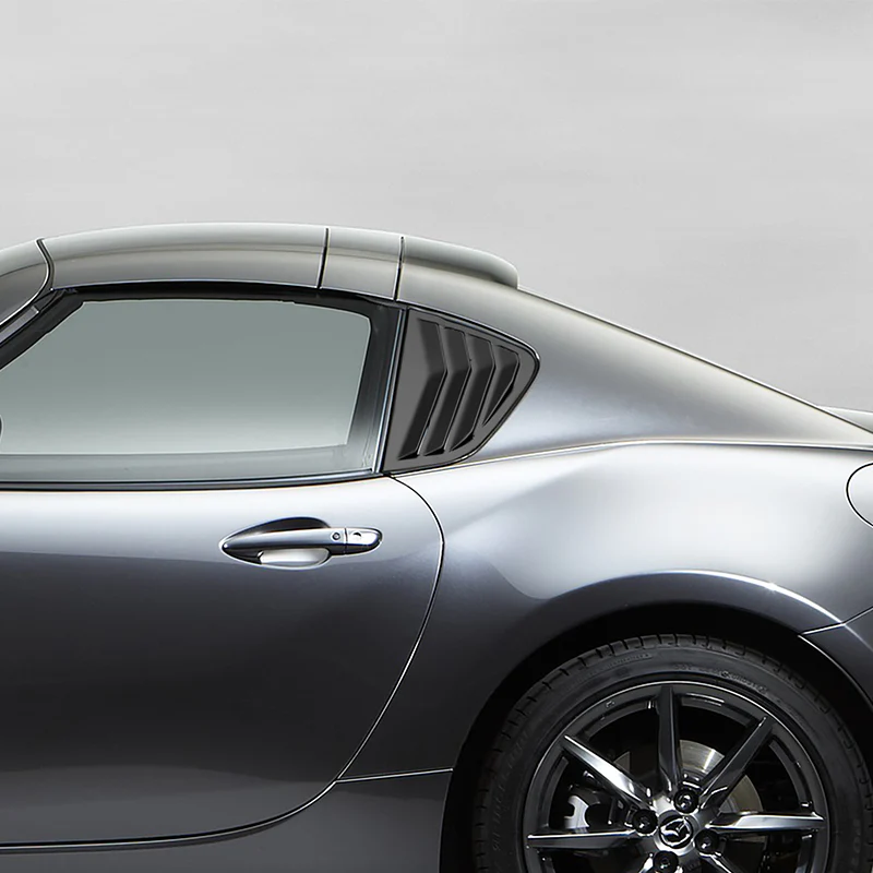 For 2017 - 2024 Mazda MX-5 Miata ABS Side Window Louvers Scoop Sun Shade Covers Vent -Black - Image 8