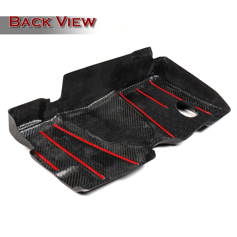 For 2018 - 2020 Toyota Camry 2.5L / 4-Cylinder Engine Cover Trim- Real Carbon Fiber - Image 4